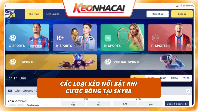 Hệ thống kèo cược phong phú mang lại cơ hội đầu tư lớn