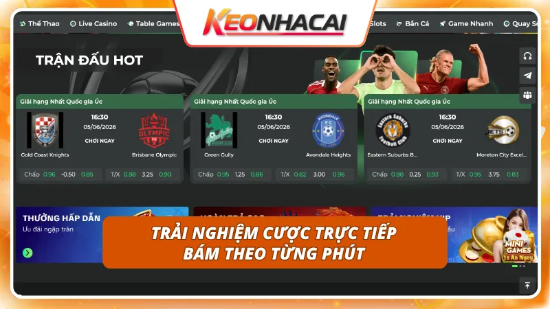 Biến động cục diện trên sân được phản ánh ngay lập tức vào các mốc kèo