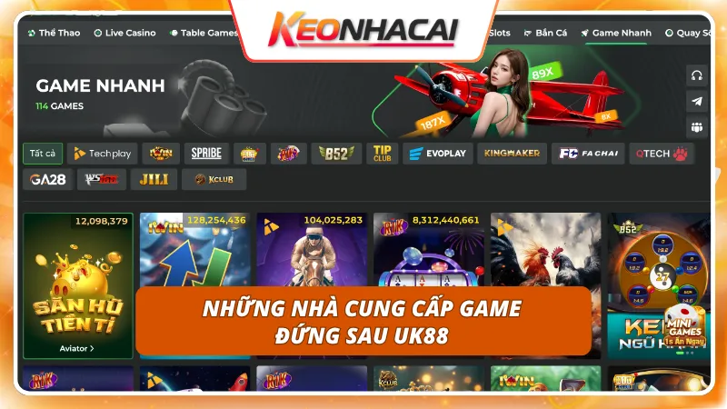 Nhiều sảnh cược cung cấp bởi thương hiệu phát hành game quốc tế