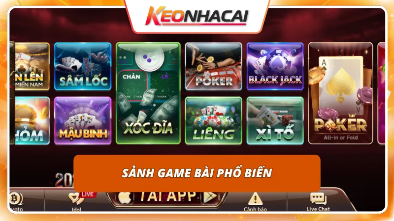 Các bàn chơi phân cấp từ cơ bản đến cao cấp thỏa mãn mọi người