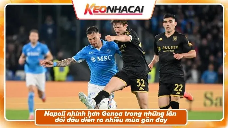 Lịch sử đối đầu: Napoli nhỉnh hơn về thành tích