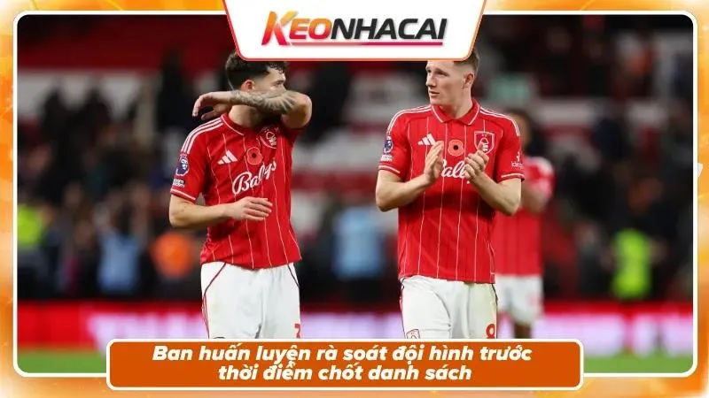 Tình hình nhân sự trước trận